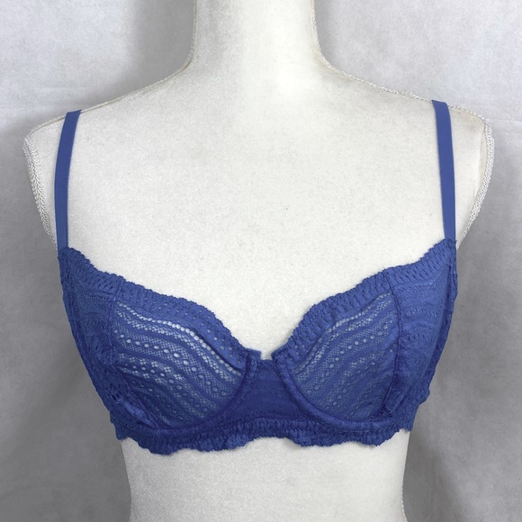 Cosabella Cornflower Blue Lace Underwire Bra - Picture 1 of 6